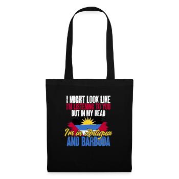 Flag of Antigua and Barbuda - Tote Bag - black - Front