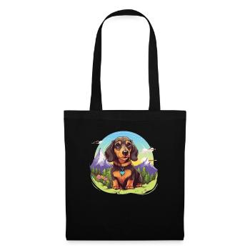 Alpine Badger Hound - Sac en tissu - noir - Devant