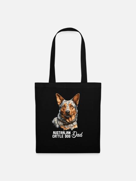 Hund Australian Cattle Dog - Stoffbeutel - Schwarz