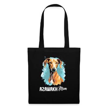 Chien Azawakh - Sac en tissu - noir - Devant