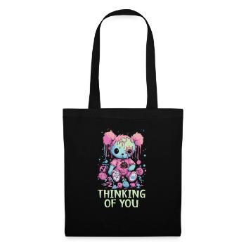 Pastel Goth Lover Kawaii Emo Soft Grunge Aesthetic - Tote Bag - black - Front