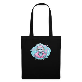Pastel Goth Lover Soft Grunge Monkey Aesthetic - Tote Bag - black - Front