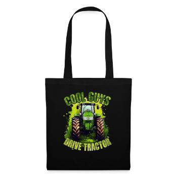 Cool Boys Conduite Tracteur Cadeau Agriculteur Agriculteur - Sac en tissu - noir - Devant
