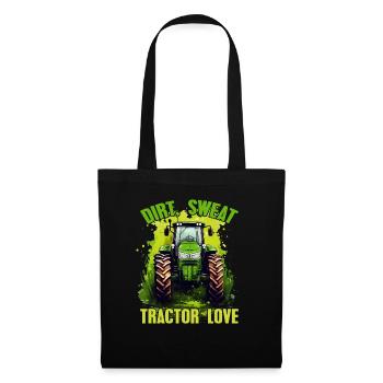 Dirt Sweat Tractor Love Farmer Farmer Gift - Tote Bag - black - Front