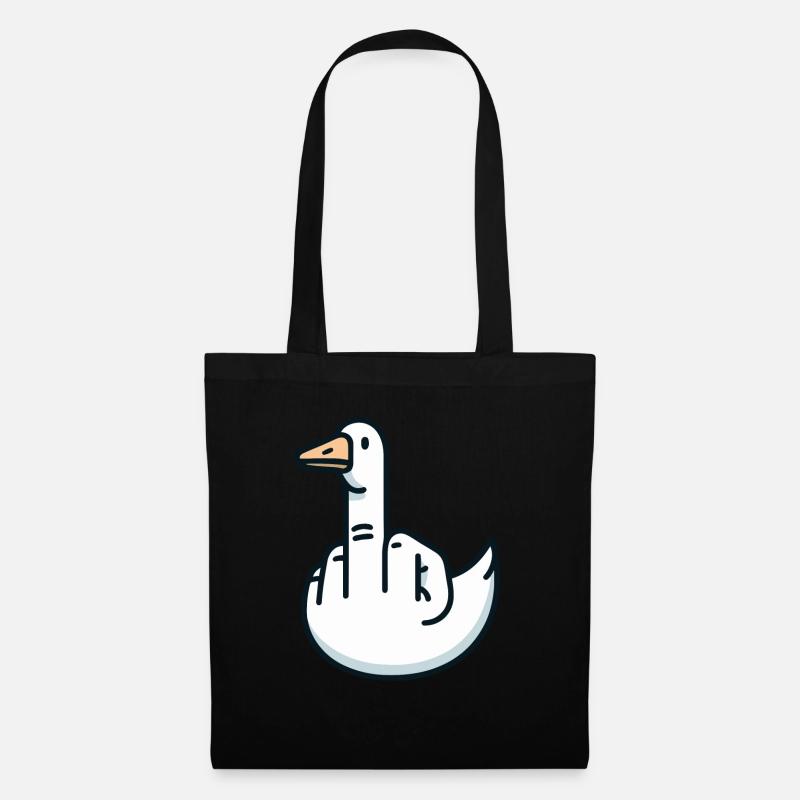 Gänse Finger - Stoffbeutel - Schwarz