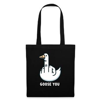 Gänse Finger - Stoffbeutel - Schwarz - Vorne