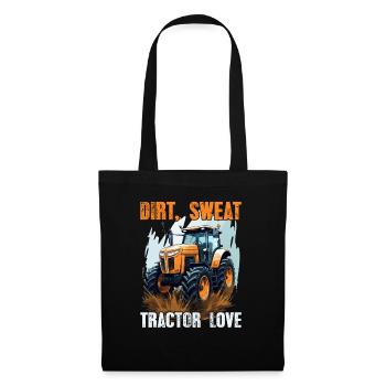 Dirt Sweat Tractor Love Gift Farmer Farmer - Tote Bag - black - Front