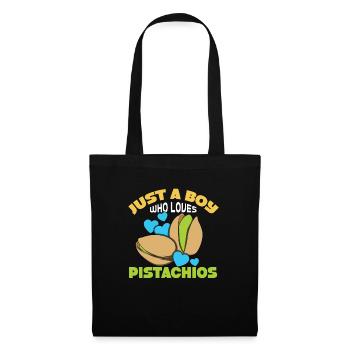 Cadeau de dîner de Noël à la pistache - Sac en tissu - noir - Devant