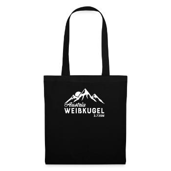 Montagne Weißkugel I en Autriche pour les randonneurs - Sac en tissu - noir - Devant