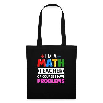 math teacher saying mathematician - Tote Bag - black - Front