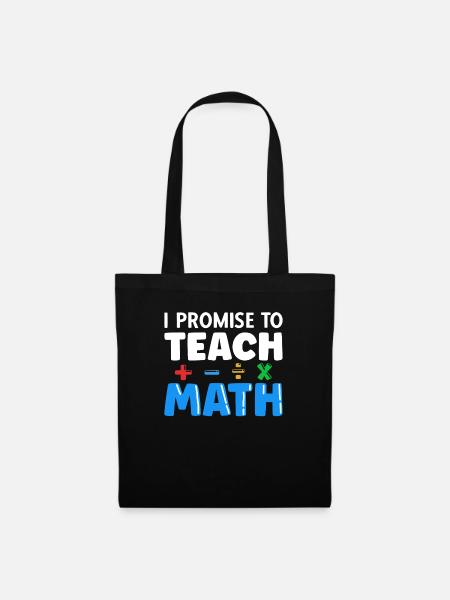 Mathelehrer Spruch Mathematiker - Stoffbeutel - Schwarz