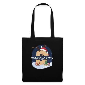 Awesome Dorothy Name w Santa Hat in Xmas Theme - Tote Bag - black - Front
