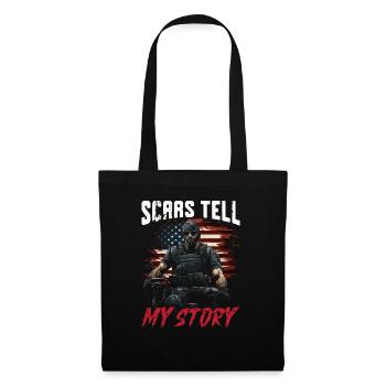 Invalide Veteran Military Soldier Army USA - Stoffbeutel - Schwarz - Vorne