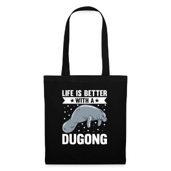 Lamantins dugongs Lamantin - Sac en tissu - noir - Devant