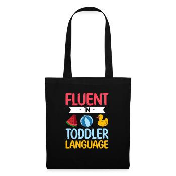 Au Pair Fille Maternelle Nounou - Sac en tissu - noir - Devant