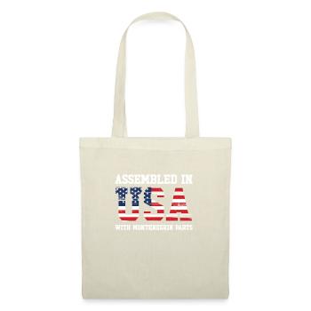 Montenegrinischer amerikanischer Patriot USA - Stoffbeutel - Natur - Vorne
