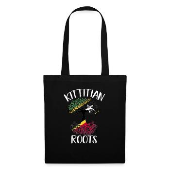 St. Kitts und Nevis Flagge - Stoffbeutel - Schwarz - Vorne