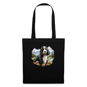 Dog Bernedoodle - Tote Bag - black - Front