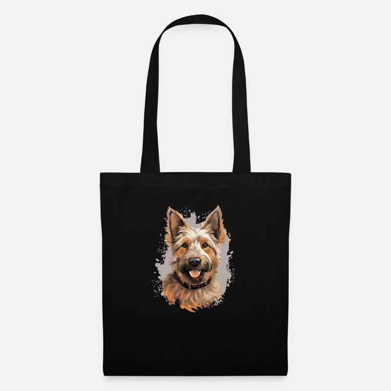 Hund Berger Picard - Stoffbeutel - Schwarz