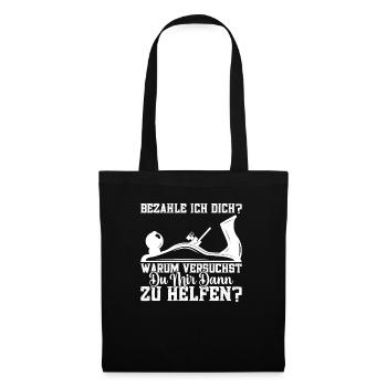 Zimmermann Meister Zimmerer Zimmermänner - Stoffbeutel - Schwarz - Vorne