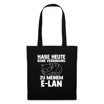 Kazue Habe Heute Keine Verbindung Zu Meinem E-Lan - Stoffbeutel - Schwarz - Vorne