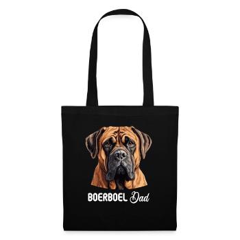 Hund Boerboel - Stoffbeutel - Schwarz - Vorne