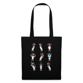 German Shorthaired Dog German Shorthaired German - Tote Bag - black - Front