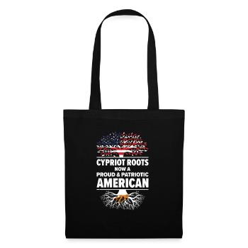 Chypriote Américain Patriote États-Unis - Sac en tissu - noir - Devant