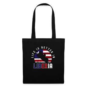 Liberia Flag Liberians - Tote Bag - black - Front