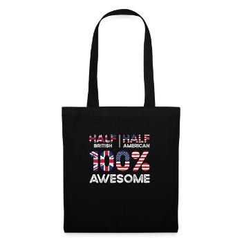 British American Patriot USA Grown United Kingdom - Tote Bag - black - Front