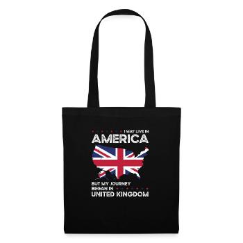 British American Patriot USA Grown United Kingdom - Tote Bag - black - Front