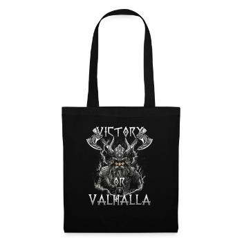 Walhalla Erbe Geschenk für Wikinger-Fans - Stoffbeutel - Schwarz - Vorne