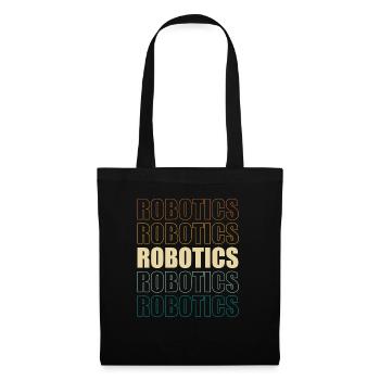 Vintage Droid Builder Retro Build Robot Robotics - Tote Bag - black - Front