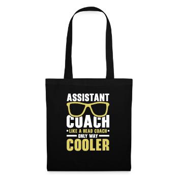 Entraîneur adjoint Entraîneur sportif Entraîneur d’équipe - Sac en tissu - noir - Devant