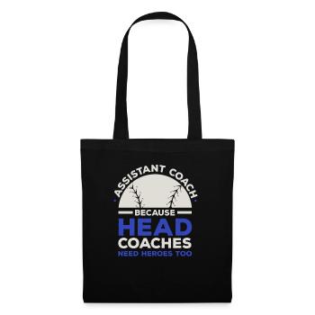 Entraîneur adjoint Entraîneur sportif Entraîneur d’équipe - Sac en tissu - noir - Devant