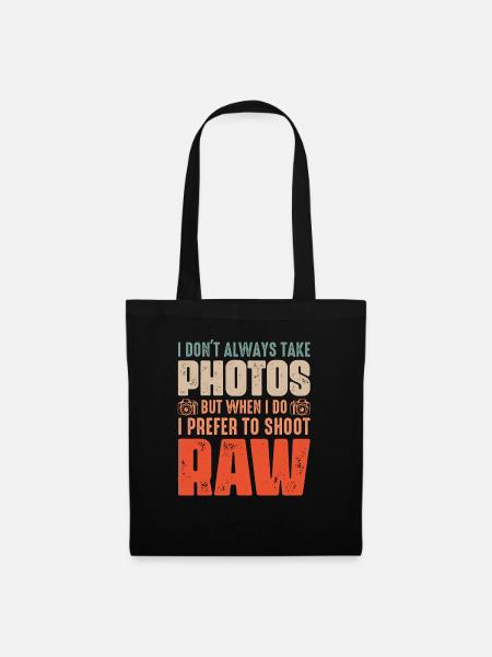 I Don't Always Take Photos Photography - Stoffbeutel - Schwarz