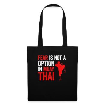 Muay Thai Boxing - Stoffbeutel - Schwarz - Vorne