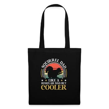 Funny Squirrel Dad Retro Men Vintage - Tote Bag - black - Front