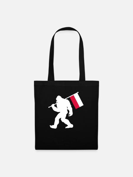 Polen - Stoffbeutel - Schwarz