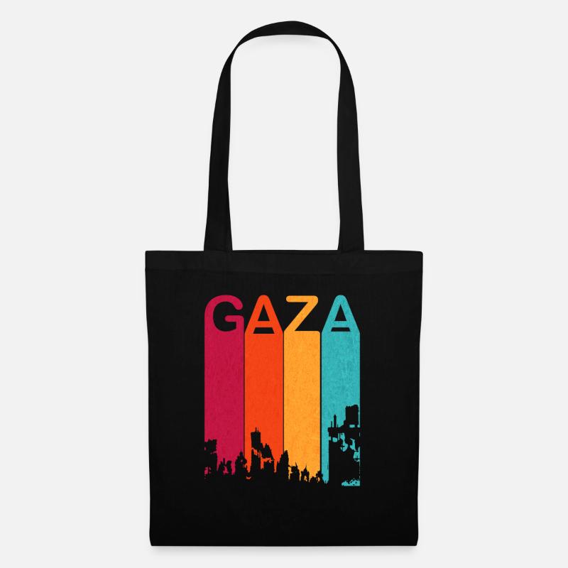 Retro Gaza wird 2023 angegriffen - Stoffbeutel - Schwarz