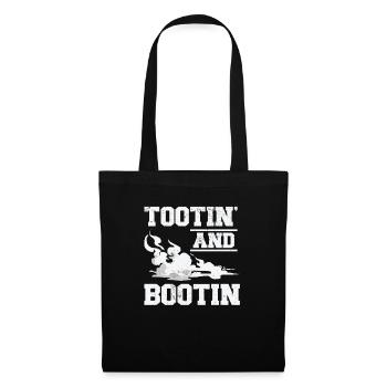 Fart Farting Crop Duster Dad Humor - Tote Bag - black - Front