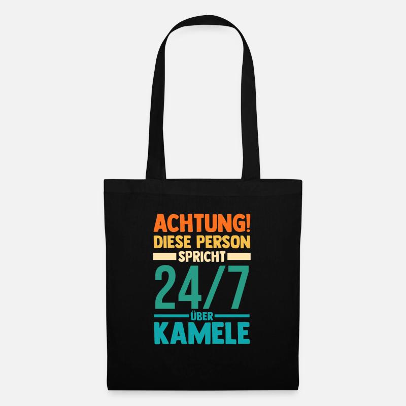 Kamel - Stoffbeutel - Schwarz