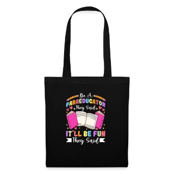 Para Paraprofessional Paraeducator Sped Teacher - Tote Bag - black - Front