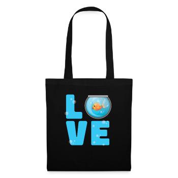Aquarium - Sac en tissu - noir - Devant
