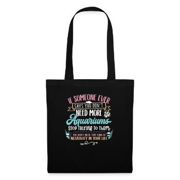 Aquarium - Sac en tissu - noir - Devant