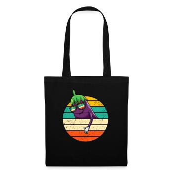 Eggplant Fruits and Vegetables - Tote Bag - black - Front