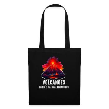 Vulkanologe, Vulkanologie, Geologe, Geologie - Stoffbeutel - Schwarz - Vorne