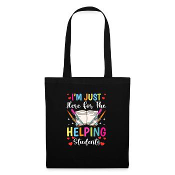 Ici Pour Para Enseignant Paraprofessionnel - Sac en tissu - noir - Devant
