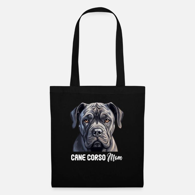 Hund Cane Corso - Stoffbeutel - Schwarz