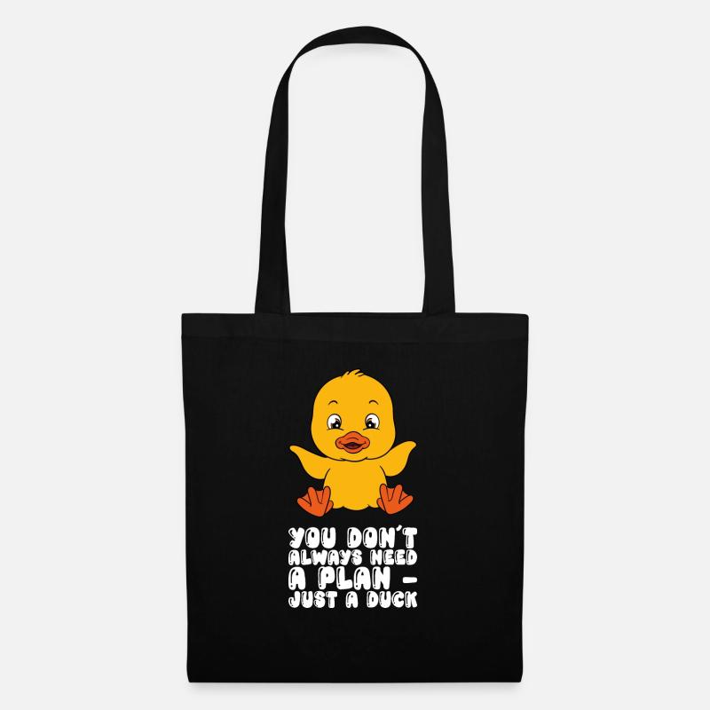Funny Duck Cute Ducks - Tote Bag - black